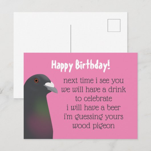 ハトはがき ポストカード (正面/裏面)