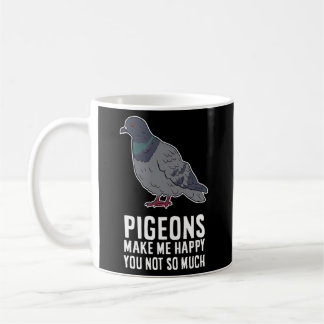ハトはハトの鳥ほどじゃなくて私を幸せにする コーヒーマグカップ
