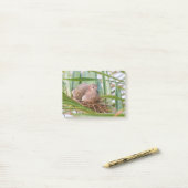 ハトはヤシの間で巣に葉繁殖.JPG ポストイット (デスク上)