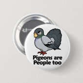 ハトは人々ですも 缶バッジ (正面&裏面)