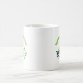 ハトは私のハートを暖めます コーヒーマグカップ (中央)
