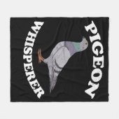 ハトウィスペラー鳩レーシングギフトピジョン フリースブランケット (正面(横))