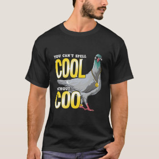 ハトクールポン抜きではおもしろい綴れない Tシャツ