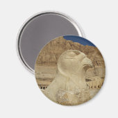 ハトシェプスト寺院の《鳥》ハヤブサとしてのホルスの像 マグネット (正面/裏面)