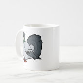 ハトデザイン コーヒーマグカップ (正面左)