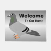 ハトパーソナライズされたンデザイン ドアマット (正面)