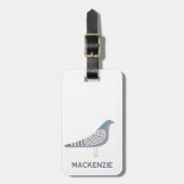 ハトパーソナライズされたン ラゲッジタグ (正面縦)