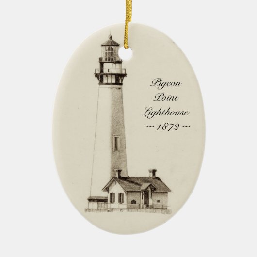 ハトポイント灯台オーナメント セラミックオーナメント (正面)