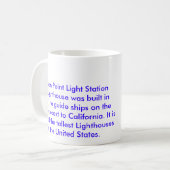 ハトポイント灯台、ハトポイントライトSta… コーヒーマグカップ (正面左)