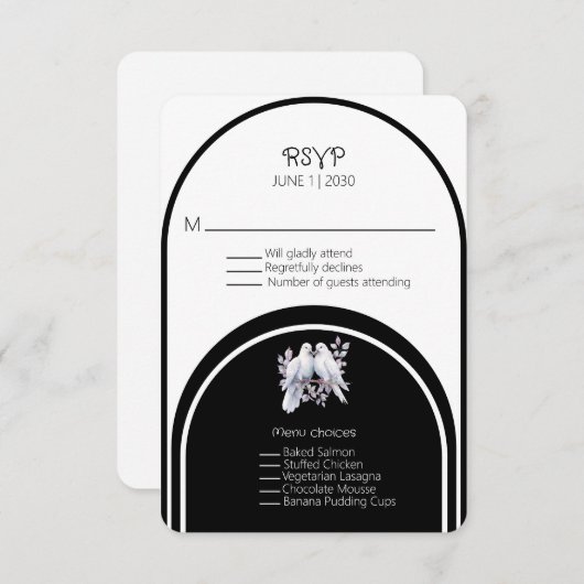 ハトリングや輪白黒アーチ (正面/裏面)