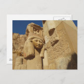 ハトールの列 – Queen Hatshepsut's Temple, egypt ポストカード (正面/裏面)
