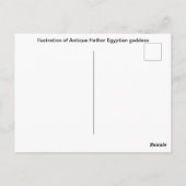 ハトールアンティークの女神の祭壇 ポストカード (裏面)