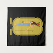 ハトールエジプトの女神 タペストリー (正面(横))