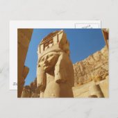 ハトール – 愛と音楽の女神，エジプト ポストカード (正面/裏面)