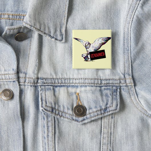 ハト交配：検閲！ 缶バッジ (インサイチュ)