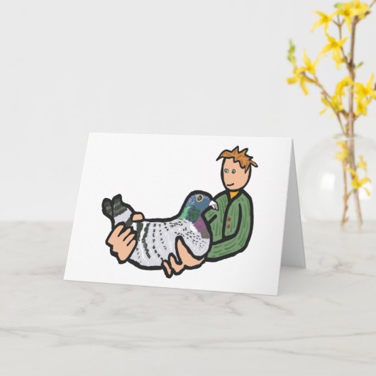 ハト保ン カード (黄色い花)