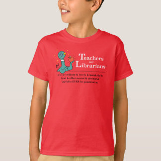 ハト先生と司書キッズ赤 Tシャツ