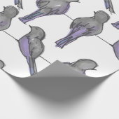 ハト友達のプリント ラッピングペーパー (角)