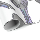 ハト友達のプリント ラッピングペーパー (ロールコーナー)