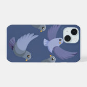 ハト友達 iPhone 15ケース (裏面横)