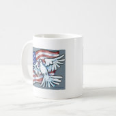 ハト国旗 コーヒーマグカップ (正面左)