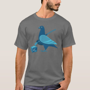ハト射撃、発砲の粘土の人間 Tシャツ