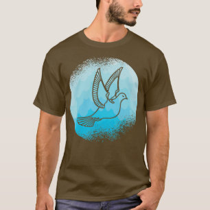 ハト平和ハト鳩ファンスポーツ Tシャツ