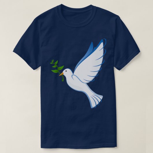 ハト平和 Tシャツ (デザイン正面)