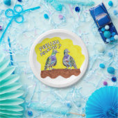 ハト愛好家パーティーピクニックプレート鳥の恋人 ペーパープレート (パーティー)