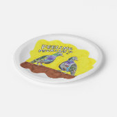 ハト愛好家パーティーピクニックプレート鳥の恋人 ペーパープレート (アングル)