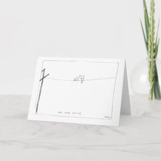 ハト挨拶状 カード (正面)