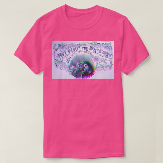 ハト救済ン家は Tシャツ (デザイン正面)