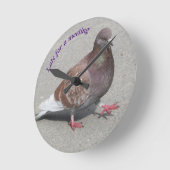 ハト時計 ラウンド壁時計 (傾斜)