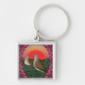 ハト枠 キーホルダー (正面)