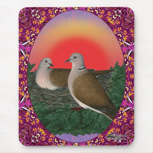 ハト枠 マウスパッド (正面)
