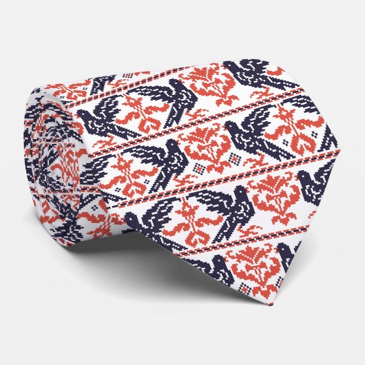 ハト模様 ネクタイ (ロール)