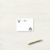 ハト水彩画パーソナライズされた像 ポストイット (デスク上)