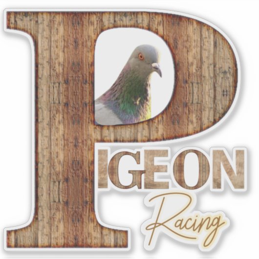 ハト競走 シール (正面)