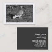 ハト縁どBW 名刺 (正面/裏面)