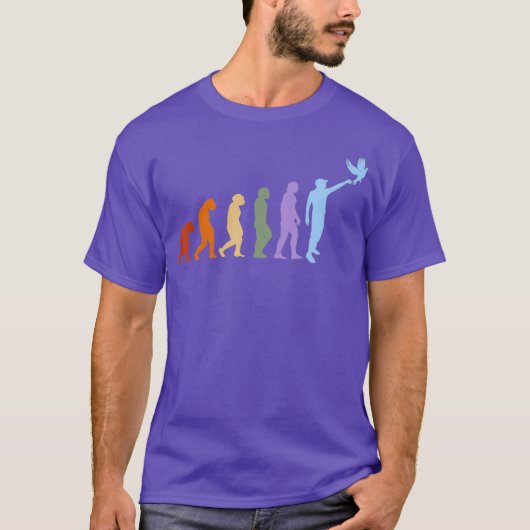 ハト繁殖飼育鳩レーシングエボリューション Tシャツ (正面)