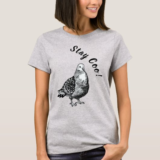 ハト落ち着け！Tシャツ Tシャツ (正面)