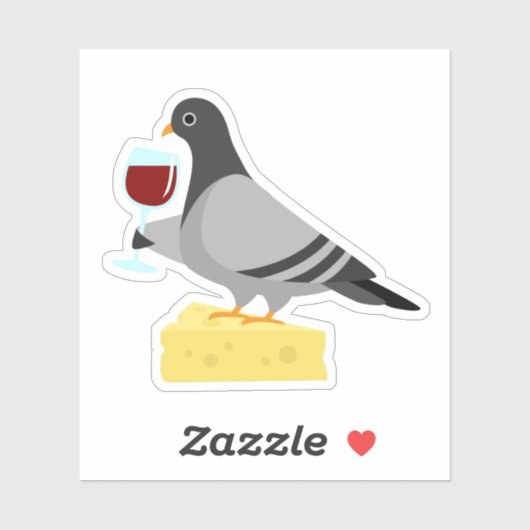 ハト酒ワインビニールシール シール (シート)