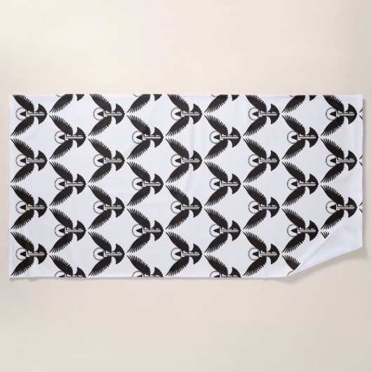 ハト鍵 ビーチタオル (正面)