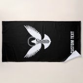 ハト鍵 ビーチタオル (正面)