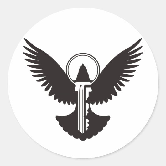 ハト鍵 ラウンドシール (正面)