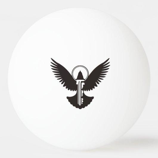 ハト鍵 卓球ボール (裏面)