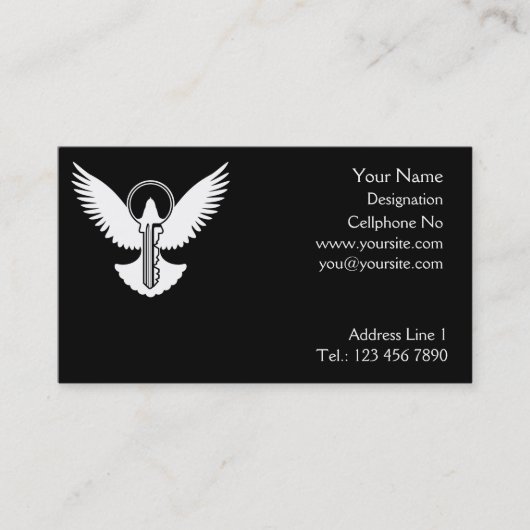 ハト鍵 名刺 (正面)