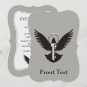 ハト鍵 招待状 (正面/裏面)