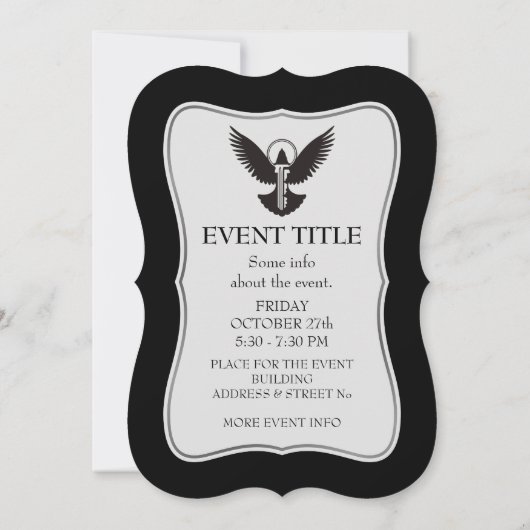 ハト鍵 招待状 (裏面)