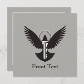 ハト鍵 招待状 (正面/裏面)